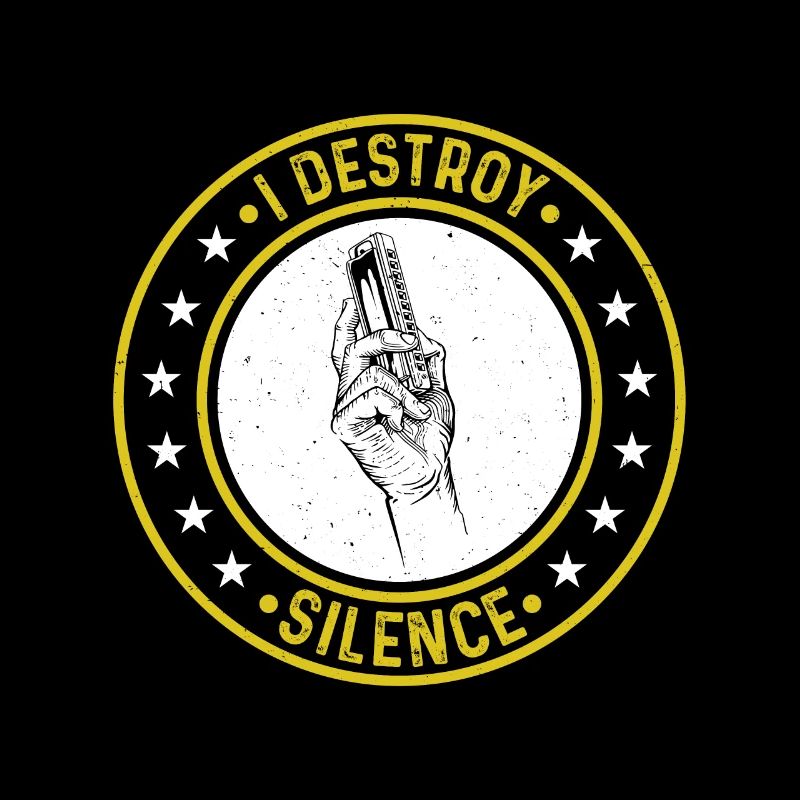 I Destroy Silence Harmonica Player Harmonica Music