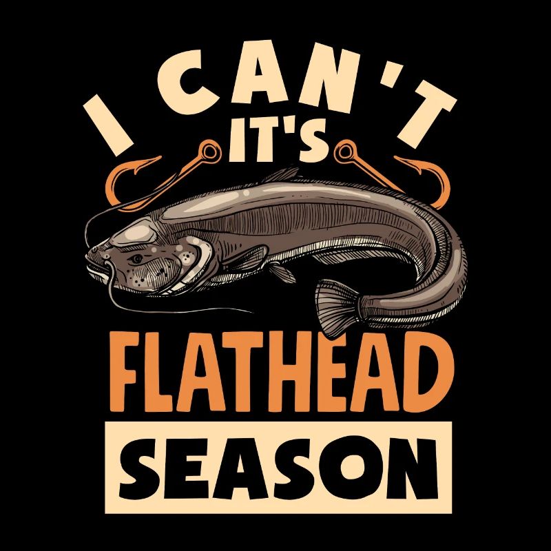 Funny catfish lover flathead fish