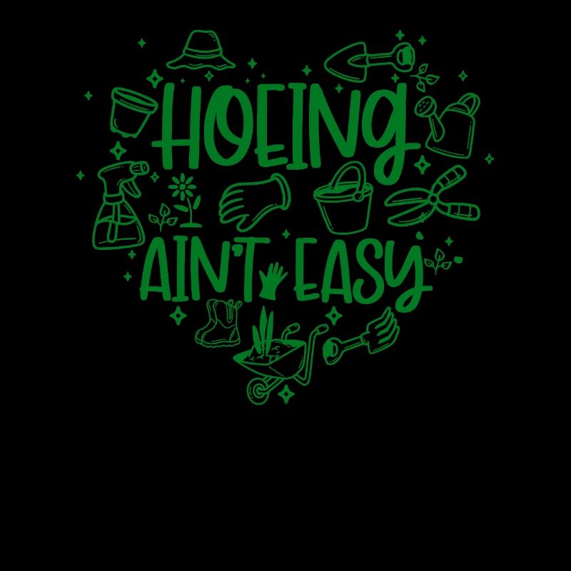 Hacken ist nicht einfach. Gartenarbeit. Hacken ist