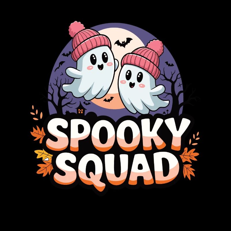 Halloween Spooky Squad Ghost with Hat