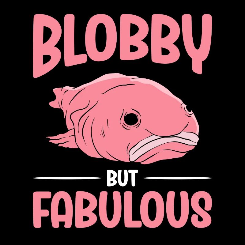 Drôle de poisson Blobfish mignon