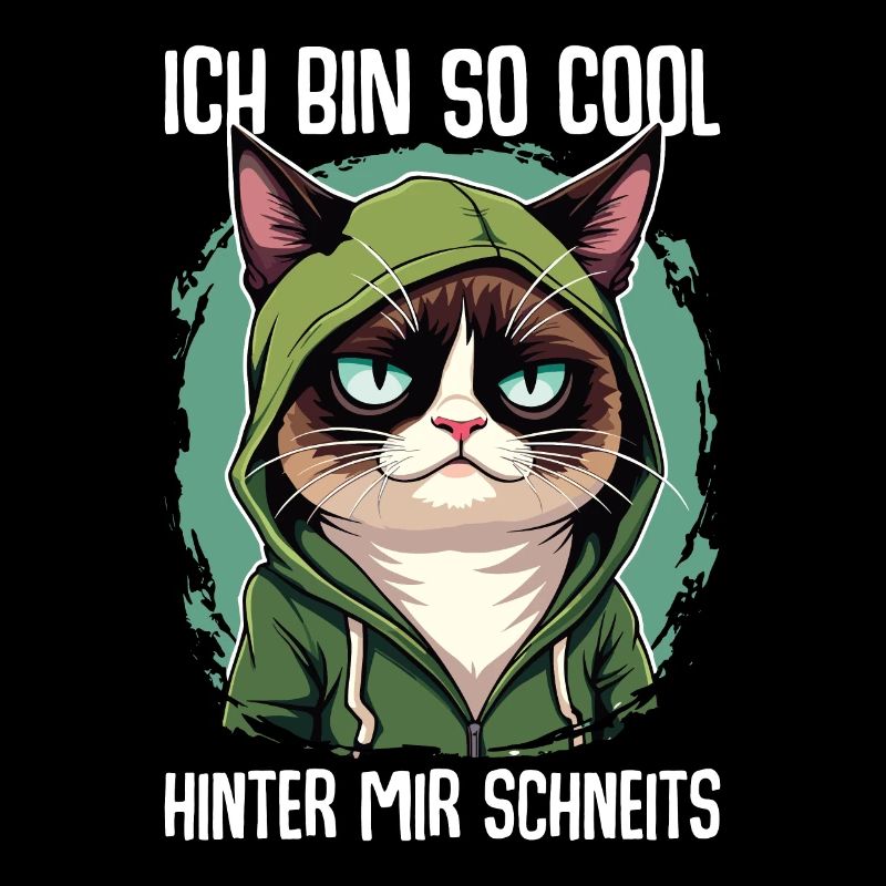 Ich Bin So Cool Hinter Mir Schneits Katze