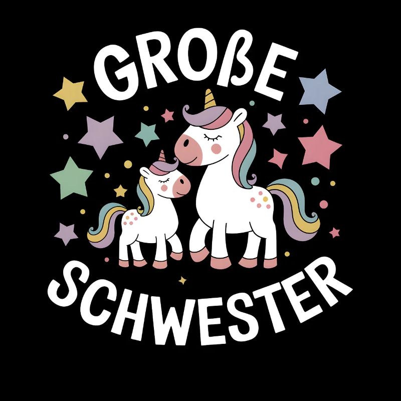 Ich werde eine große Schwester Einhorn