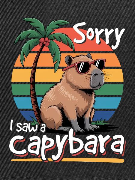 Funny aesthetic Kawaii Capybara