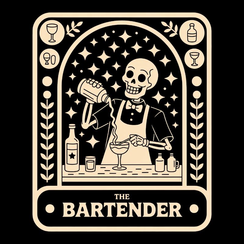 Bartender Barman The Bartender Tarot Cocktail