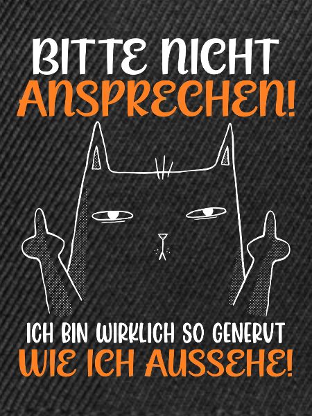 Malle BITTE NICHT ANSPRECHEN Lustiges