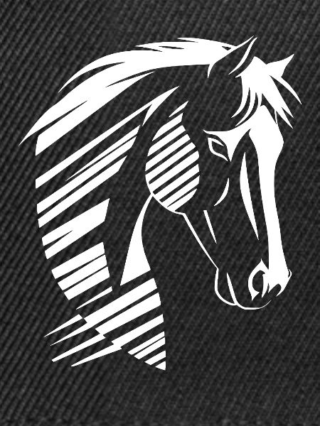 Pferdekopf Silhouette – Starkes Design
