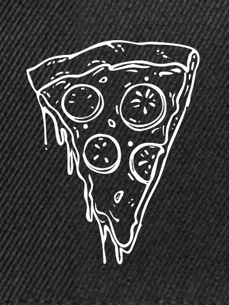 Pizzastück Line Art