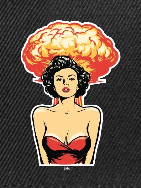 Retro Pop Bombshell Kunst