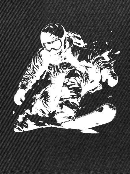 Snowboarder Zeichnung