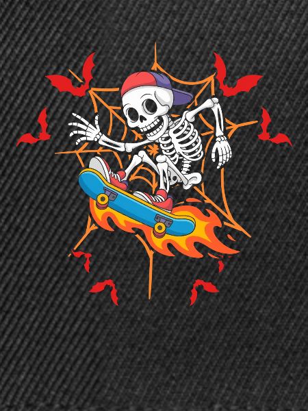 Spooky Skater Skateboard Skeleton