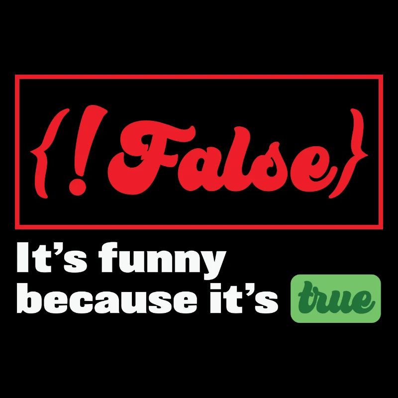 False it's funny because it's true Programmer