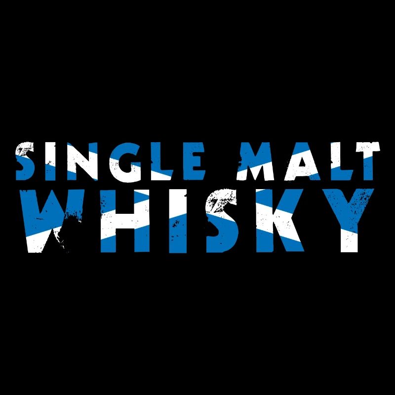 Drapeau de mots whisky single malt de l'Écosse
