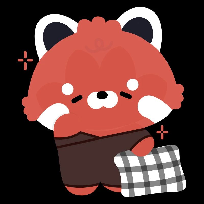 Panda roux endormi