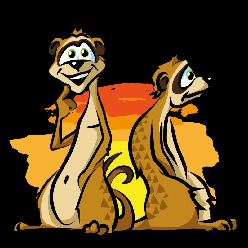 Erdmännchen Afrika Comic Cartoon