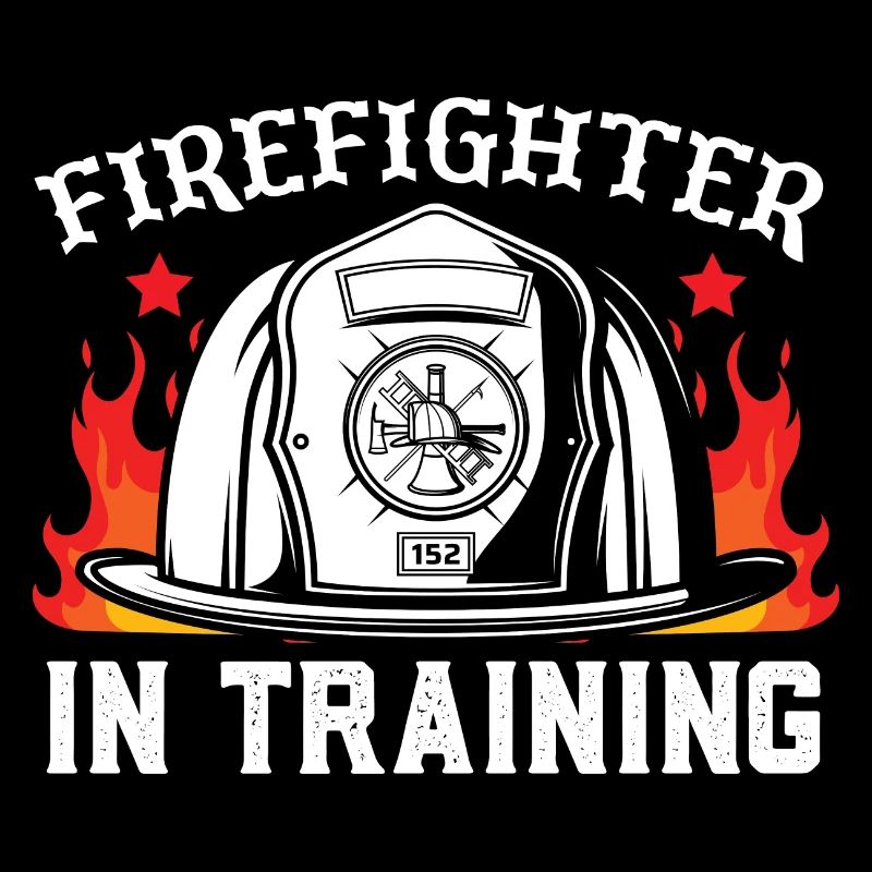 Firefighter in training