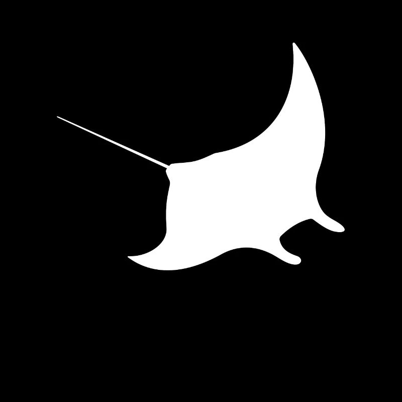 Manta ray diving - underwater