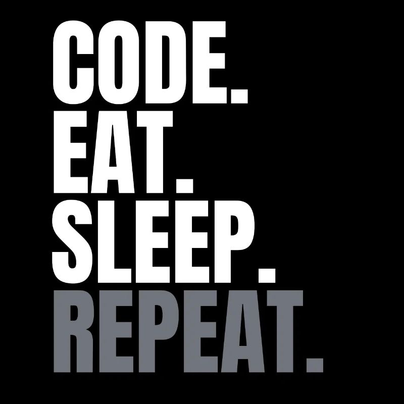Code eat sleep repeat - Programmierer Shirt Coding