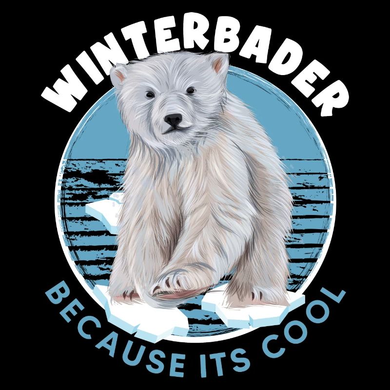 winterbader eisbader eisbär geht eisbaden