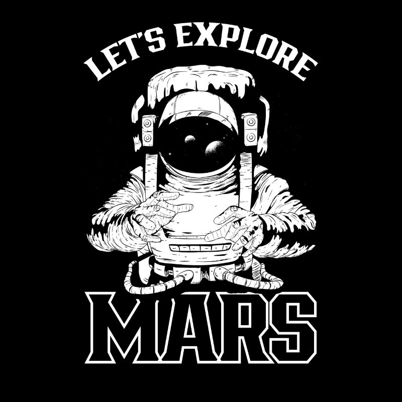 Explorons l’astronaute de Mars Space Planet