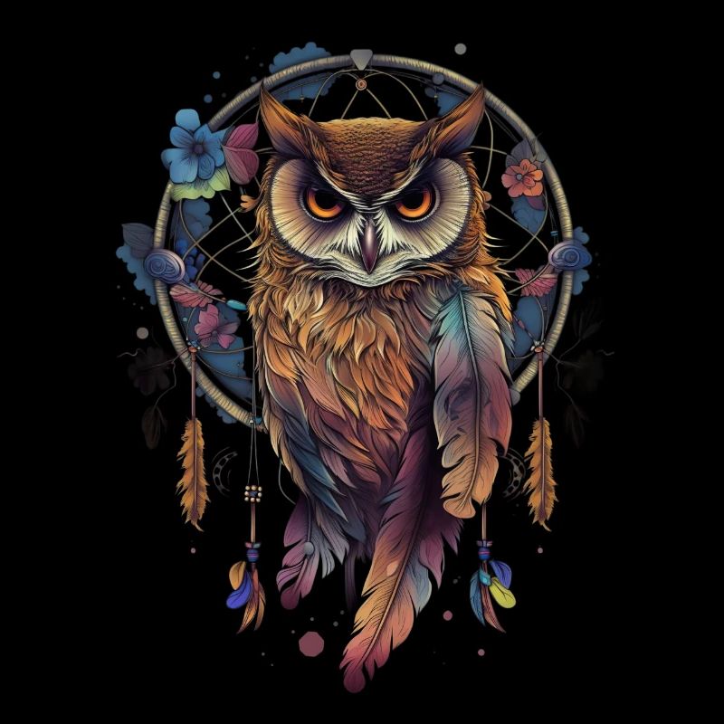 Eule Traumfänger Vogel Federn
