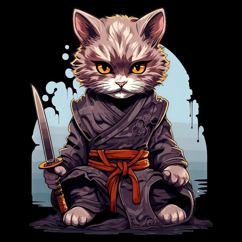 Chat samouraï 2
