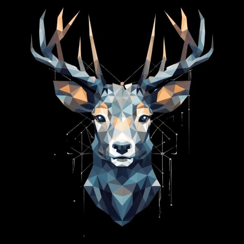 abstrakter Hirsch