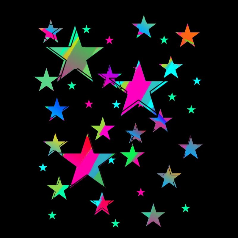 Sterne,stern, bunte Sterne, Neon