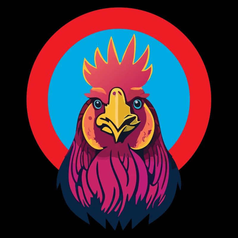 Crazy rooster!