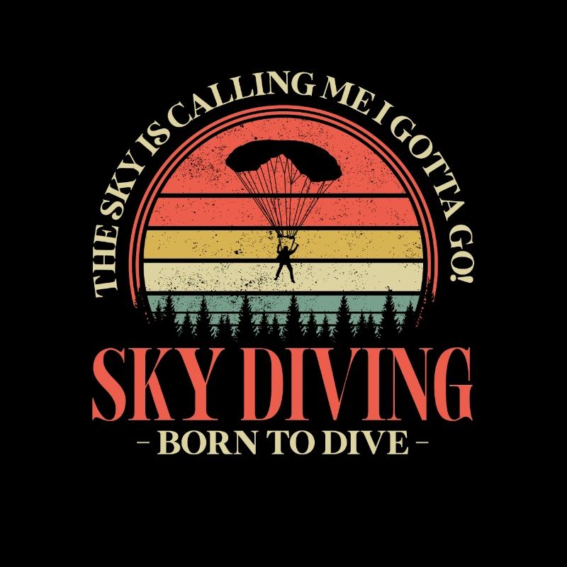 Skydive Skydiver Skydiving Fallschirm Geschenk
