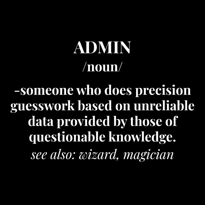 Admin Administrateur Informatique Ordinateur