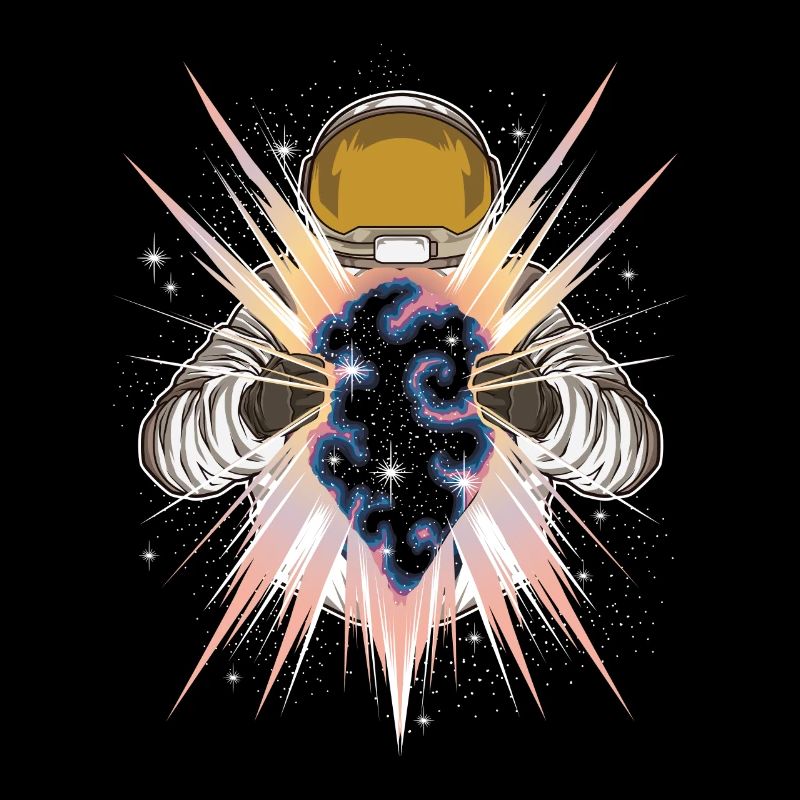 Space Light - Astronaut öffnet andere Dimension