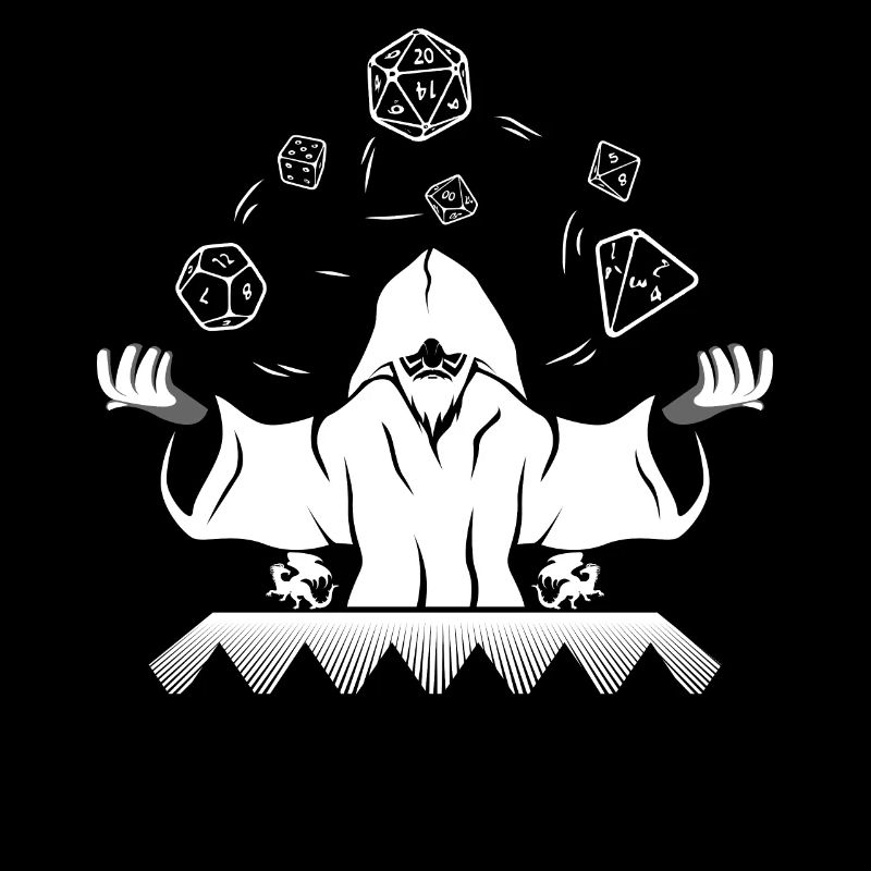 Game Master DM GOD D20 Wizard Tabletop RPG