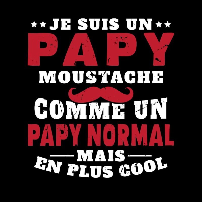 Un papy moustache comme un papy normal
