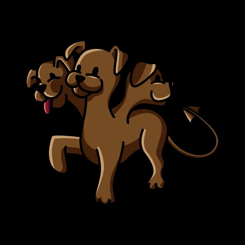 Cerberus, gift fluffy kerberos mythical creature dog