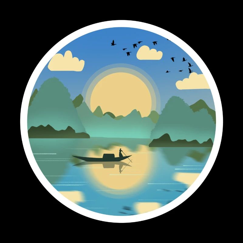 Pêcheur en forme de terre