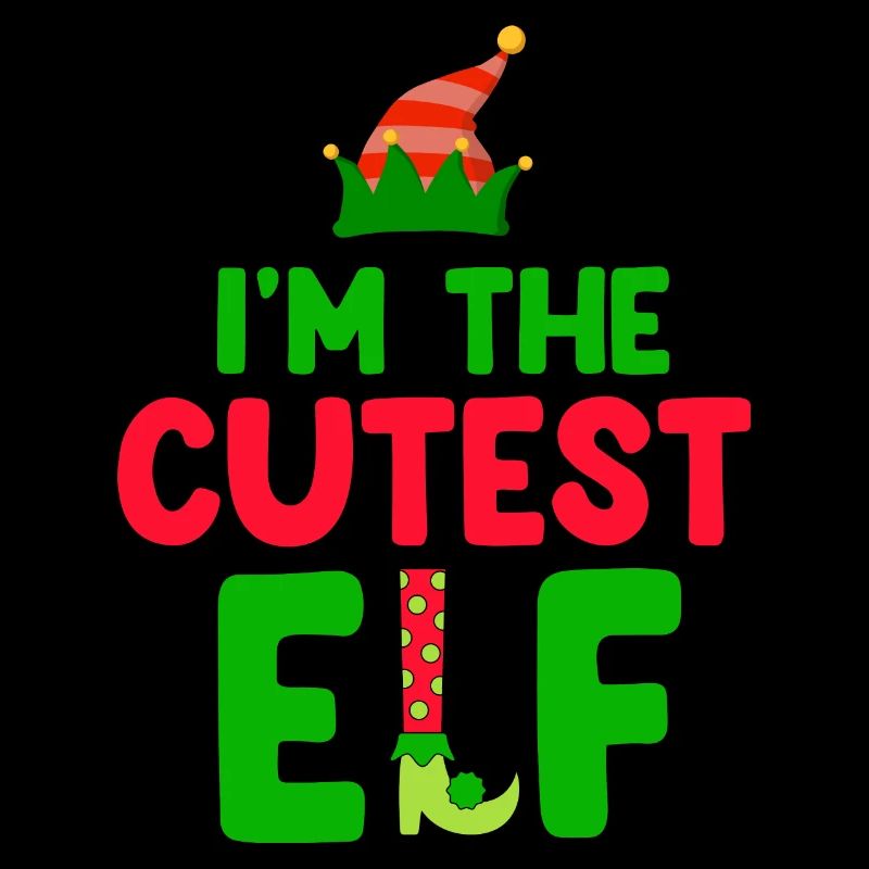 Je suis l’elfe le plus mignon Mignon Couples de Noël drôles