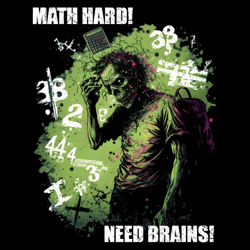 Zombie needs brain for math