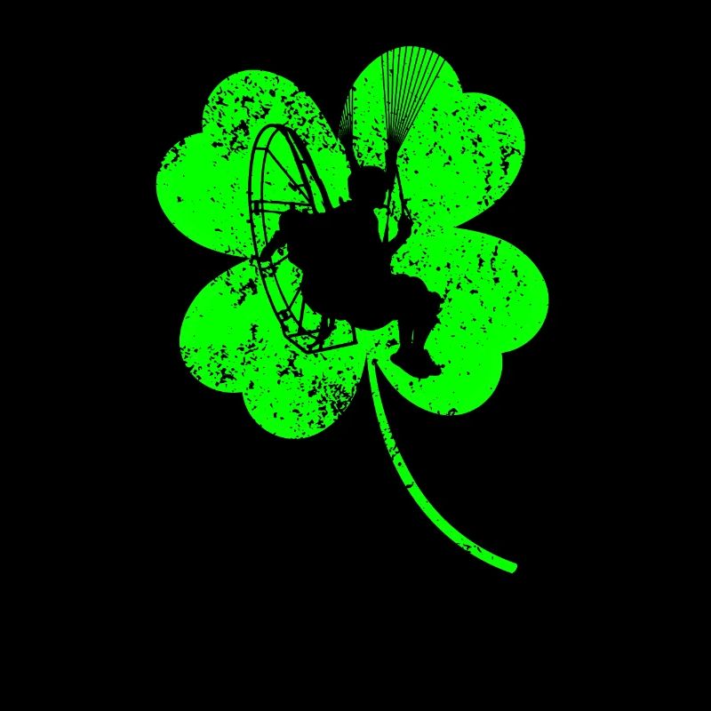 Paramotor St. Patrick's Day Kleeblatt