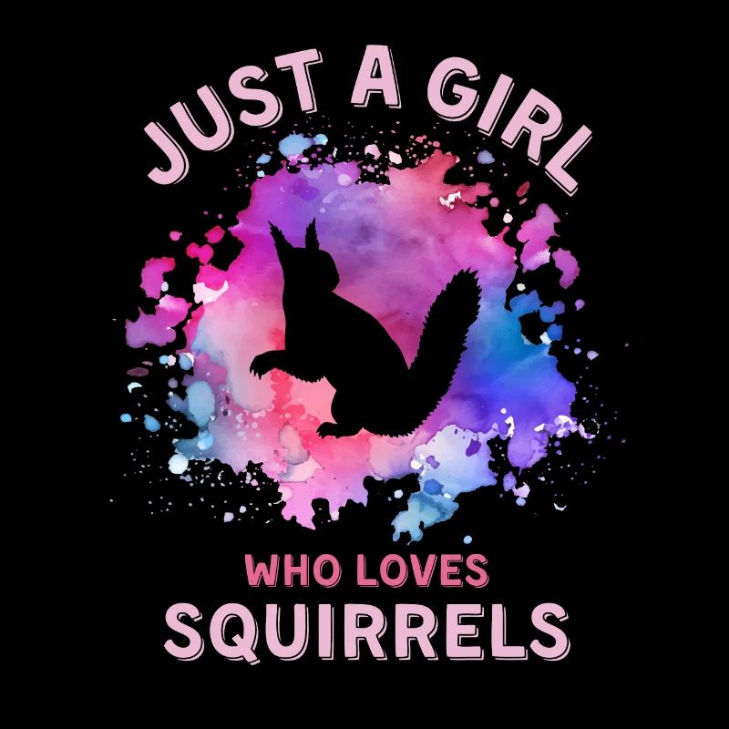 Nur ein Mädchen, das Eichhörnchen liebt