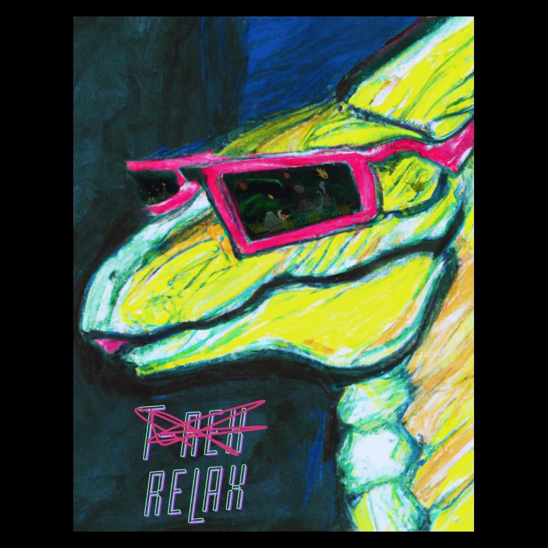 Futuristic Cyber Dinosaur
