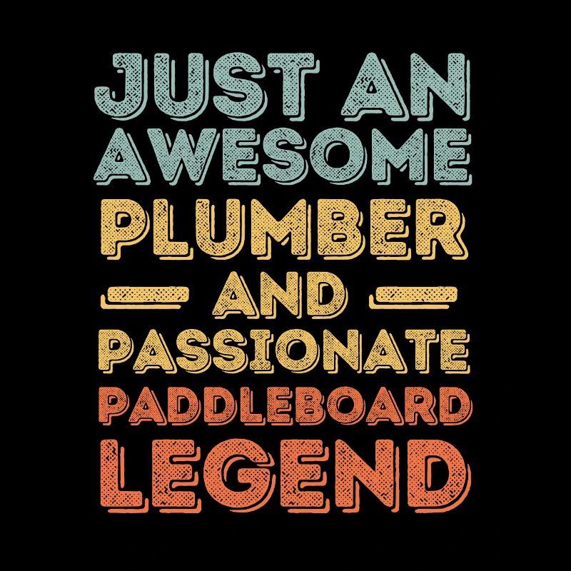 Plumber Paddleboard legend retro