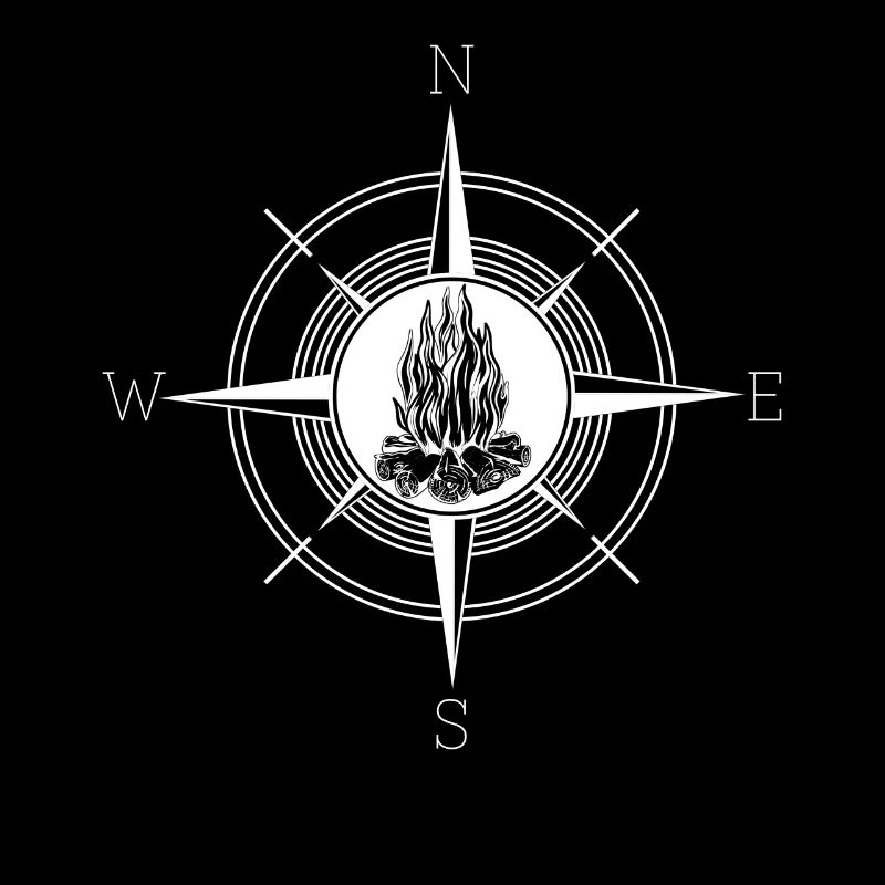 Campfire Fire Pit Compass