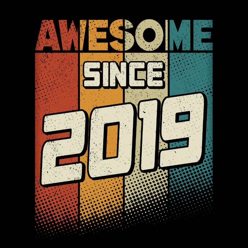 Awesome since 2019 Mädchen Junge 5. Geburtstag