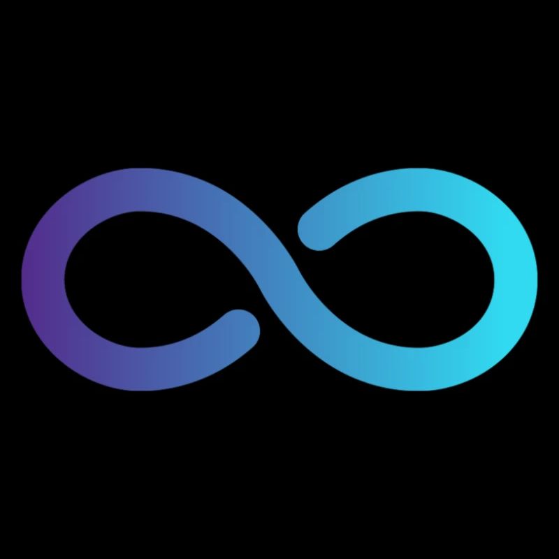Infinity infinity sign symbol space