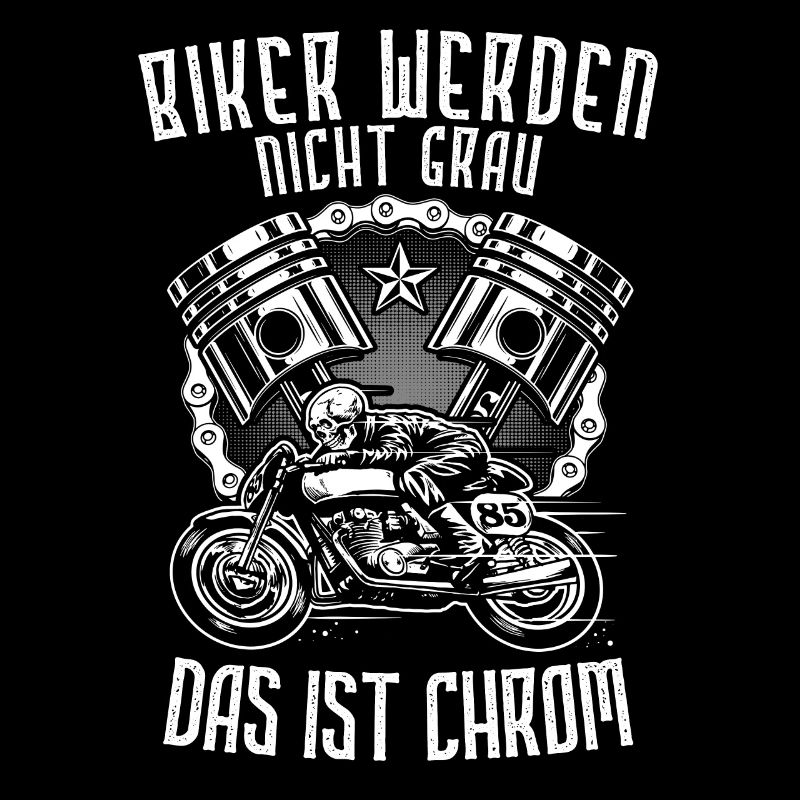 Biker Be Not Grey Chrome