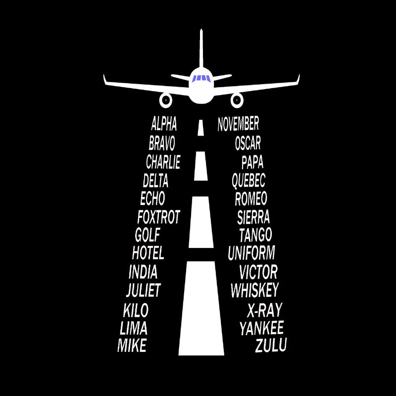 Pilot alphabet pilot airplane