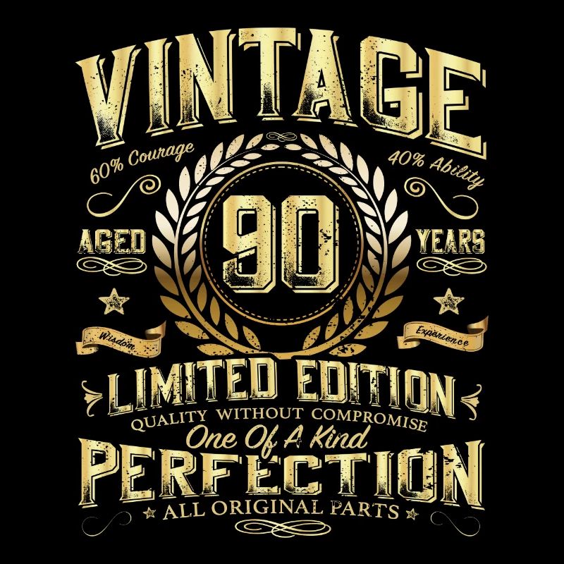90 anniversaire idée cadeau vintage 90 ans