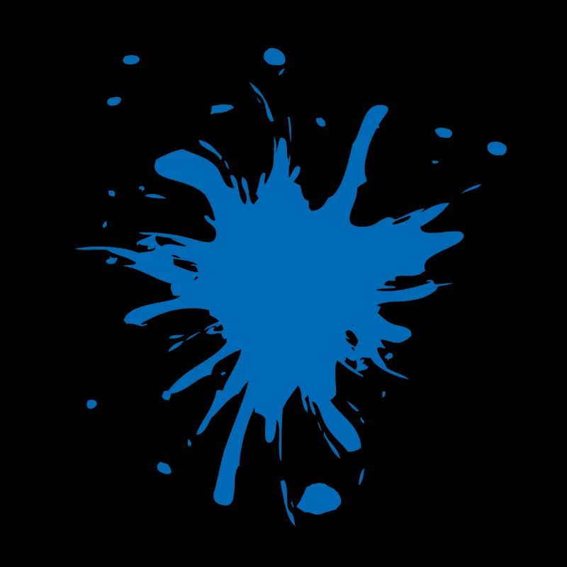 Farbspritzer blau