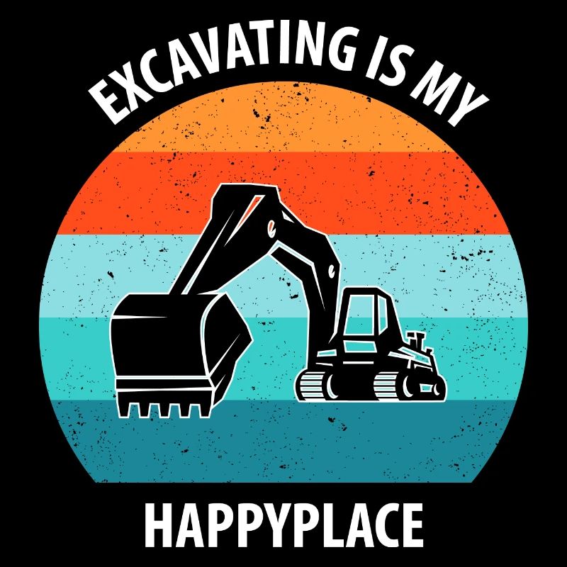 Bagger Baggerfahrer Baggerwagen